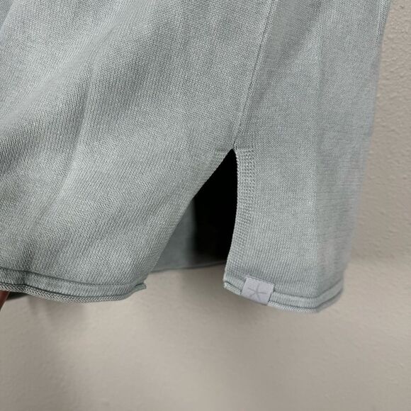 NWT Barefoot Dreams Sunbleached Cotton Bonfire Hoodie Blue Gray Ocean Size XS - Picture 5 of 10